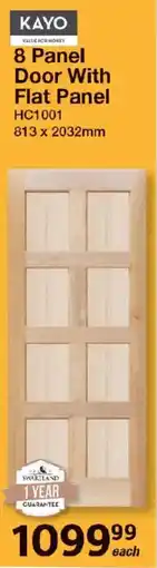 Mica Kayo 8 Panel Door With Flat Panel offer