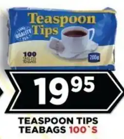 Goal Supermarket Teaspoon Tips Teabags offer