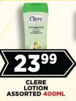 Goal Supermarket Clere lotion assorted offer