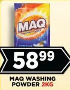 Goal Supermarket Maq washing powder offer