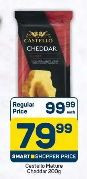 Pick n Pay Castello Mature Cheddar 200g offer