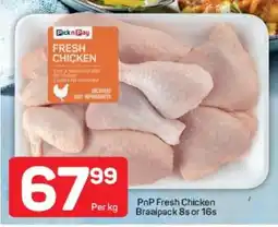 Pick n Pay PnP Fresh Chicken Braaipack 8s or 16s offer