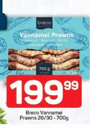 Pick n Pay Breco Vannamei Prawns 26/30 - 700g offer