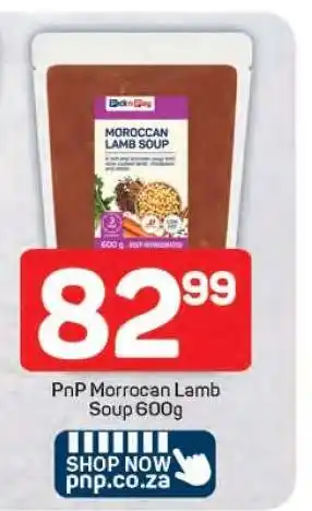 Pick n Pay PnP Morrocan Lamb Soup 600g offer
