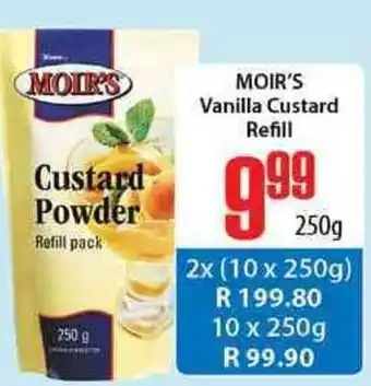 Moir's Vanilla Custard Refill 250g