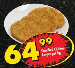 Shoprite Crumbed Chicken Burger offer