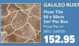 Cashbuild Galileo rust floor tile offer