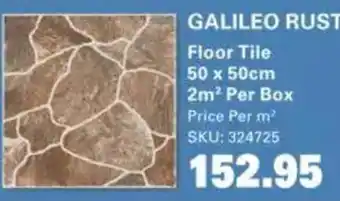 Galileo rust floor tile