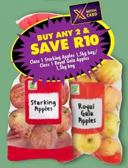 Shoprite Class 1 Starking Apples/ Class 1 Royal Gala Apples offer