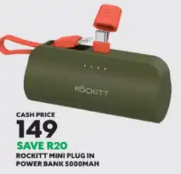Ackermans Rockitt mini plug in power bank 5000mah offer
