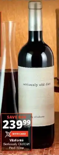 Checkers Liquor Shop Vilafonté Seriously Old Dirt Red Wine offer