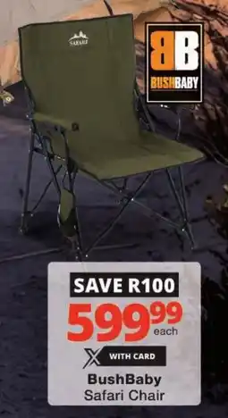 Checkers BushBaby Safari Chair offer