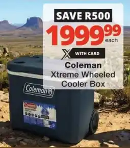 Checkers Coleman Xtreme Wheeled Cooler Box offer