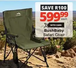 Checkers BushBaby Safari Chair offer