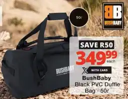 Checkers BushBaby Black PVC Duffle Bag offer