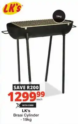 Checkers LK's Braai Cylinder offer