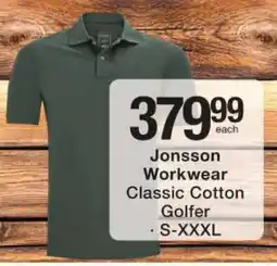 Checkers Jonsson Workwear Classic Cotton Golfer offer
