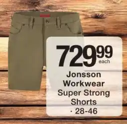 Checkers Jonsson Workwear Super Strong Shorts offer