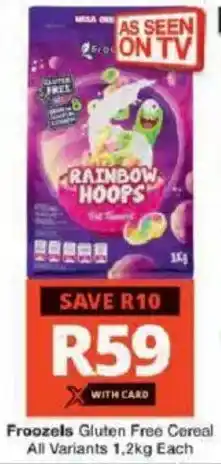 Checkers Hyper Froozels Gluten Free Cereal All Variants offer