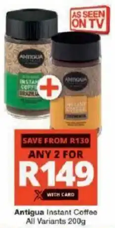 Checkers Hyper Antigua Instant Coffee All Variants offer