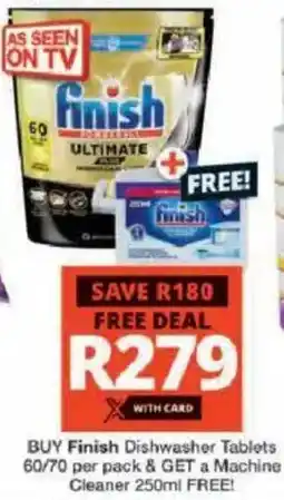 Checkers Hyper Finish Dishwasher Tablets offer