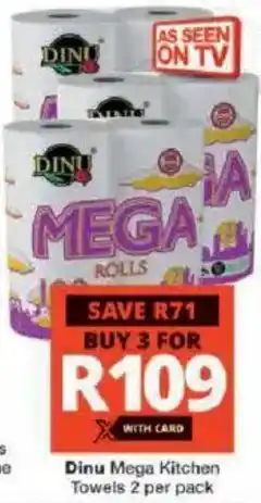 Checkers Hyper Dinu Mega Kitchen Towels offer