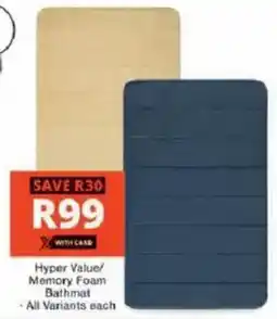 Checkers Hyper Hyper Value/ Memory Foam Bathmat offer