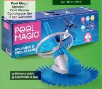 Checkers Hyper Pool Magic Splasher II Pool Cleaner Combination Set offer