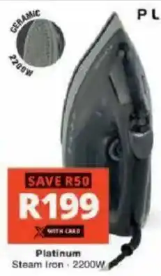 Checkers Hyper Platinum Steam Iron offer