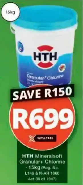 Checkers Hyper HTH Mineralsoft Granular+ Chlorine offer