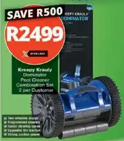 Checkers Hyper Kreepy Krauly Dominator Pool Cleaner Combination Set offer