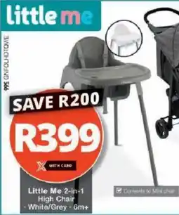 Checkers Hyper Little Me 2-in-1 High Chair offer