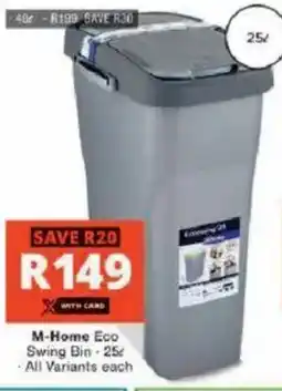 Checkers Hyper M-Home Eco Swing Bin offer