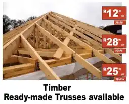 K Carrim Timber Ready-made Trusses offer