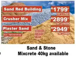 K Carrim Sand & Stone Mixcrete offer