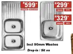 K Carrim Incl Wastes Drop-in/ Sit on offer