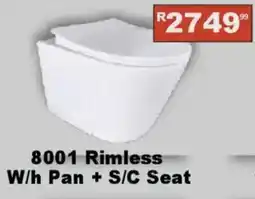K Carrim 8001 Rimless W/h Pan + S/C Seat offer