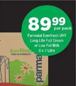 OK urban Parmalat Everfresh UHT Long Life Full Cream or Low Fat Milk offer