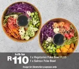 OK urban Vegetarian Poke Bowl and Salmon Poke Bowl offer