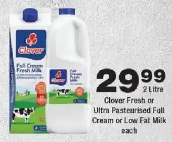 OK urban Clover Fresh or Ultra Pasteurised Full Cream or Low Fat Milk offer