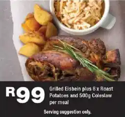 OK urban Grilled Eisbein plus Roast Potatoes and Coleslaw offer