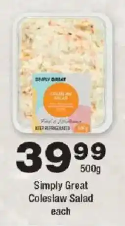 OK urban Simply Great Coleslaw Salad offer