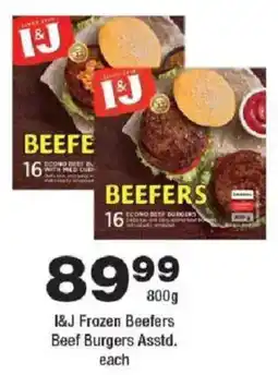 OK urban I&J Frozen Beefers Beef Burgers offer