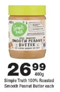 OK urban Simple Truth 100% Roasted Smooth Peanut Butter offer