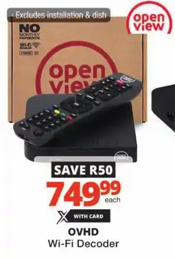 Checkers OVHD Wi-Fi Decoder offer