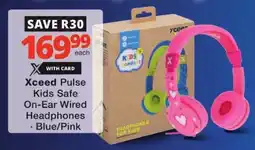 Checkers Xceed Pulse Kids Safe On-Ear Wired Headphones offer