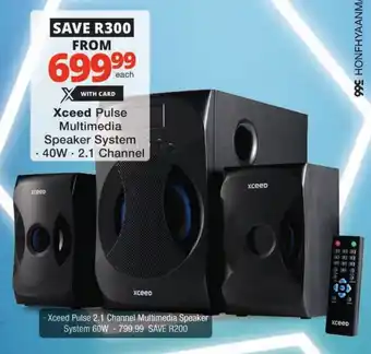 Checkers Xceed Pulse Multimedia Speaker System offer