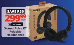 Checkers Xceed Pulse K7 Foldable Headphones offer
