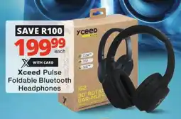 Checkers Xceed Pulse Foldable Bluetooth Headphones offer