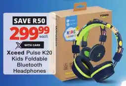 Checkers Xceed Pulse K20 Kids Foldable Bluetooth Headphones offer